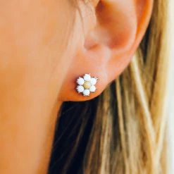 Spring 2021 Best Sellers Gemstone Daisy Earrings