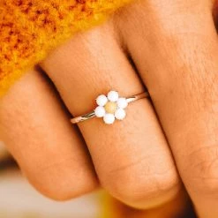 Spring 2021 Gemstone Daisy Ring Best Sellers