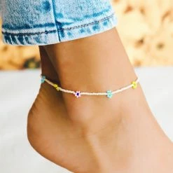 Spring 2021 Best Sellers Beaded Flower Anklet