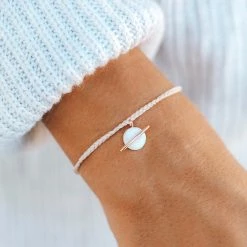 Pura Vida Bracelets Opal Saturn Charm Best Sellers