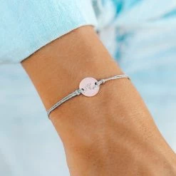 Pura Vida Bracelets Best Sellers Pave Wave Coin Charm