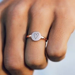 Buy 🎁 Pura Vida Bracelets Engravable Signet Ring Trending On TikTok ⭐ 26 Pura Vida Bracelets Engravable Signet Ring Trending On TikTok