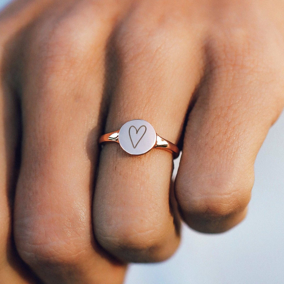 Buy 🎁 Pura Vida Bracelets Engravable Signet Ring Trending On TikTok ⭐ 12 Pura Vida Bracelets Engravable Signet Ring Trending On TikTok
