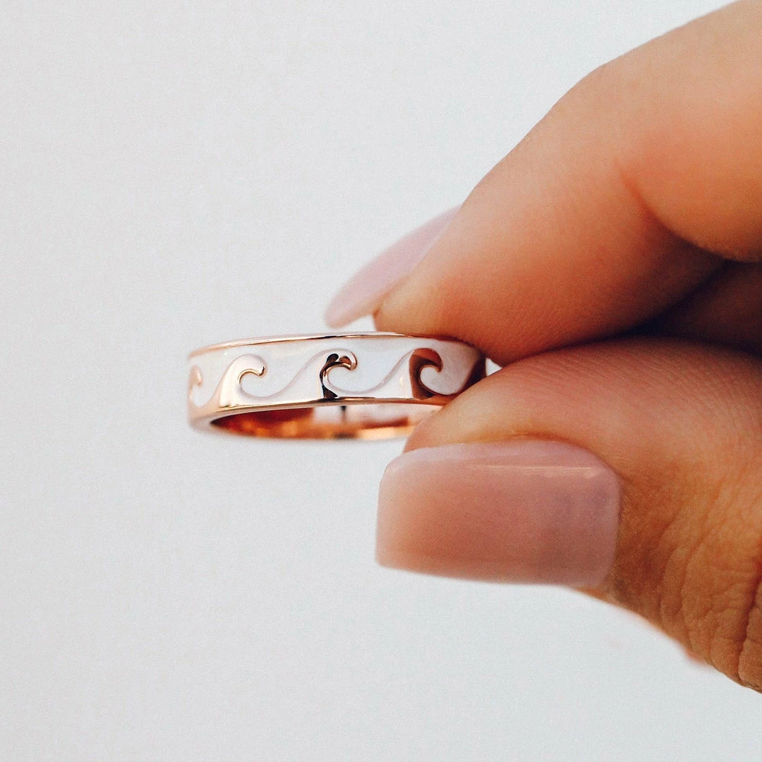 Best deal ❤️ Pura Vida Bracelets Best Sellers Reversible Enamel Wave Ring 👏 8 Pura Vida Bracelets Best Sellers Reversible Enamel Wave Ring