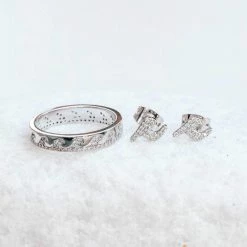 Buy π Pura Vida Bracelets Best Sellers Crystal Wave Earring & Ring Set π 11 Pura Vida Bracelets Best Sellers Crystal Wave Earring & Ring Set