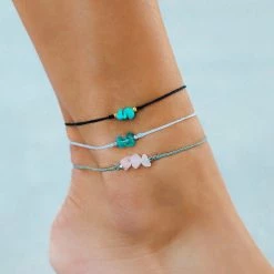 Spring 2020 Best Sellers Fluorite Raw Stone Anklet