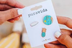 Pura Vida Bracelets Best Sellers Surf Check Pin Set