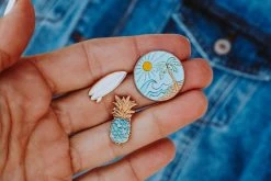 Pura Vida Bracelets Best Sellers Surf Check Pin Set