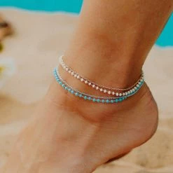 Pura Vida Bracelets Beaded Chain Anklet Best Sellers