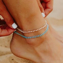 Pura Vida Bracelets Beaded Chain Anklet Best Sellers