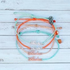 Pura Vida Bracelets Aloha Script Charm