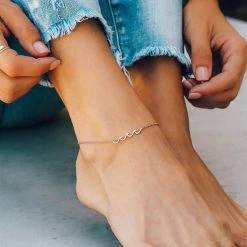 Pura Vida Bracelets Best Sellers Delicate Wave Anklet