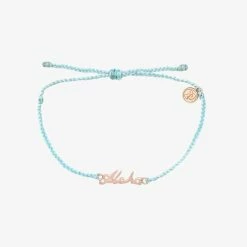 Pura Vida Bracelets Aloha Script Charm