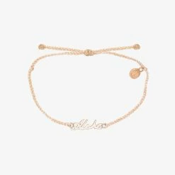 Pura Vida Bracelets Aloha Script Charm