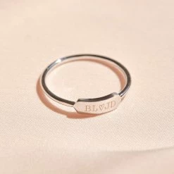 Pura Vida Bracelets Engravable Bar Ring