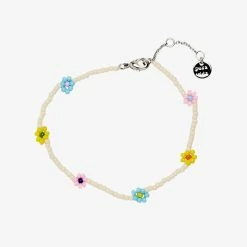 Spring 2021 Beaded Flower Bracelet