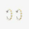 Spring 2021 Best Sellers Beaded Flower Hoop Earrings