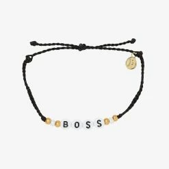 Pura Vida Bracelets Boss Alphabet Bead Bracelet