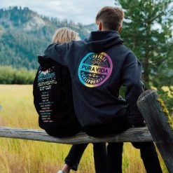 Pura Vida Bracelets Live Free Hoodie Men's