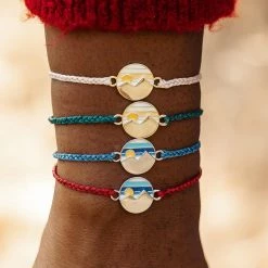 Pura Vida Bracelets Twin Peaks Charm Men's