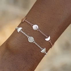 Pura Vida Bracelets Moon Phases Chain Bracelet