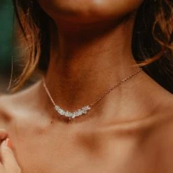Spring 2021 Clear Quartz Chip Choker Best Sellers
