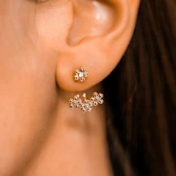 Pura Vida Bracelets Opal Daisy Ear Jacket Best Sellers