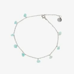 Pura Vida Bracelets Dangling Gem Chain Anklet Best Sellers