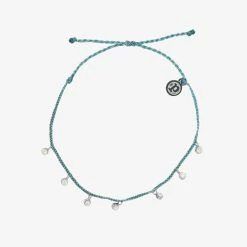 Pura Vida Bracelets Dangling Gems Anklet