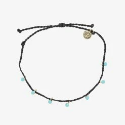 Pura Vida Bracelets Dangling Gems Anklet