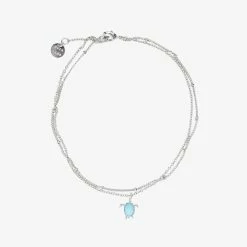Pura Vida Bracelets Best Sellers Double Chain Turtle Anklet
