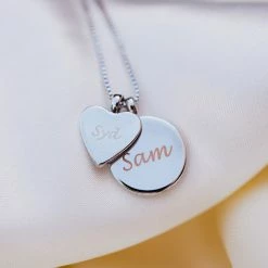 Pura Vida Bracelets Engravable Layered Pendant