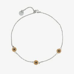 Pura Vida Bracelets Enamel Sunflower Anklet Best Sellers
