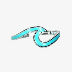 Cheap ❤️ Pura Vida Bracelets Enamel Wave Ring 🌟 14 Pura Vida Bracelets Enamel Wave Ring