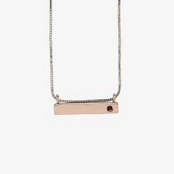 Pura Vida Bracelets Trending On TikTok Engravable Bar Birthstone Necklace