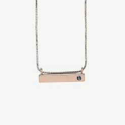 Pura Vida Bracelets Trending On TikTok Engravable Bar Birthstone Necklace