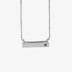 Pura Vida Bracelets Trending On TikTok Engravable Bar Birthstone Necklace
