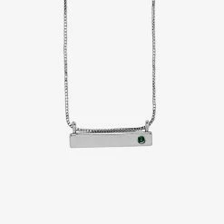 Pura Vida Bracelets Trending On TikTok Engravable Bar Birthstone Necklace