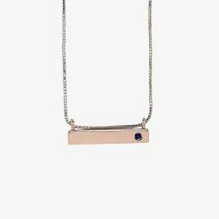 Pura Vida Bracelets Trending On TikTok Engravable Bar Birthstone Necklace