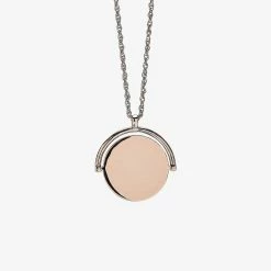 Pura Vida Bracelets Men's Engravable Double-Sided Spinner Necklace