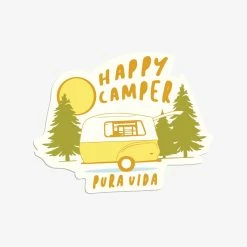 Pura Vida Bracelets PV Happy Camper Sticker Best Sellers
