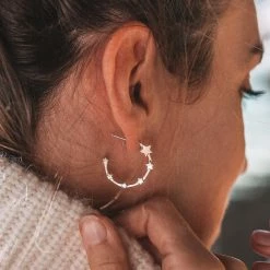 Pura Vida Bracelets Starlight Hoop Earrings Best Sellers