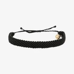 Pura Vida Bracelets Flat Wide Woven Bracelet Men's