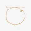 Pura Vida Bracelets Gold Stitched Beaded Anklet Best Sellers
