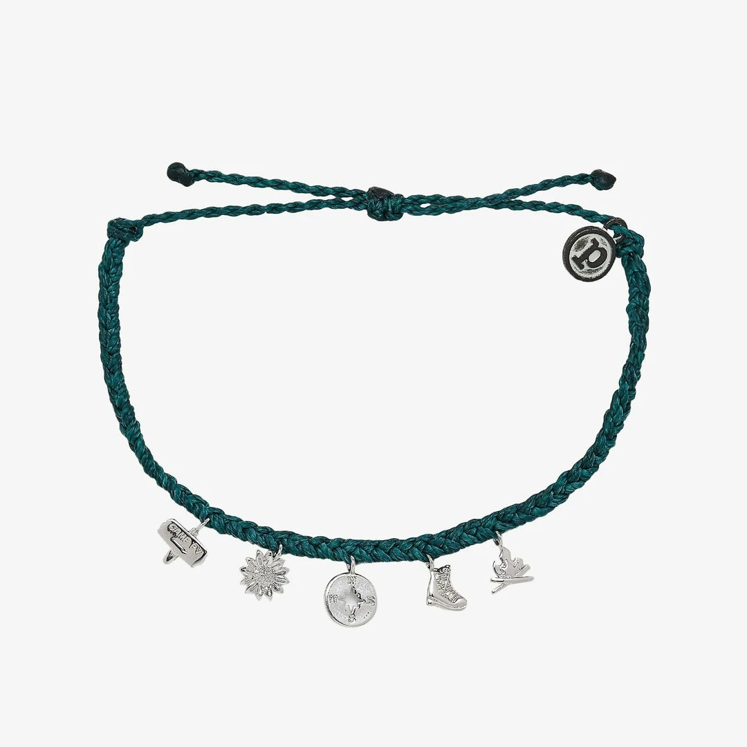 Best deal ⭐ Pura Vida Bracelets Happy Camper Charm Jewelry ❤️ 4 Pura Vida Bracelets Happy Camper Charm Jewelry
