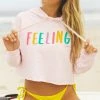 Pura Vida Bracelets Feelings Crop Hoodie Best Sellers