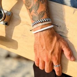 Pura Vida Bracelets Pastel Disc Stretch Bracelet Men's