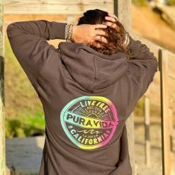 Pura Vida Bracelets Live Free Hoodie Men's