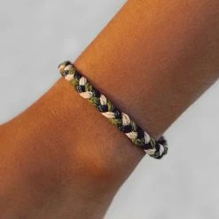 Charity For The Troops Braided Bracelet Men's