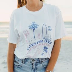 Pura Vida Bracelets Waves For Days Tee Best Sellers